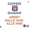 Giovedì 19 Giugno, per il Corpus Domini, il Parco Commerciale Grancia, sarà aperto dalle 10:00 alle 19:00.