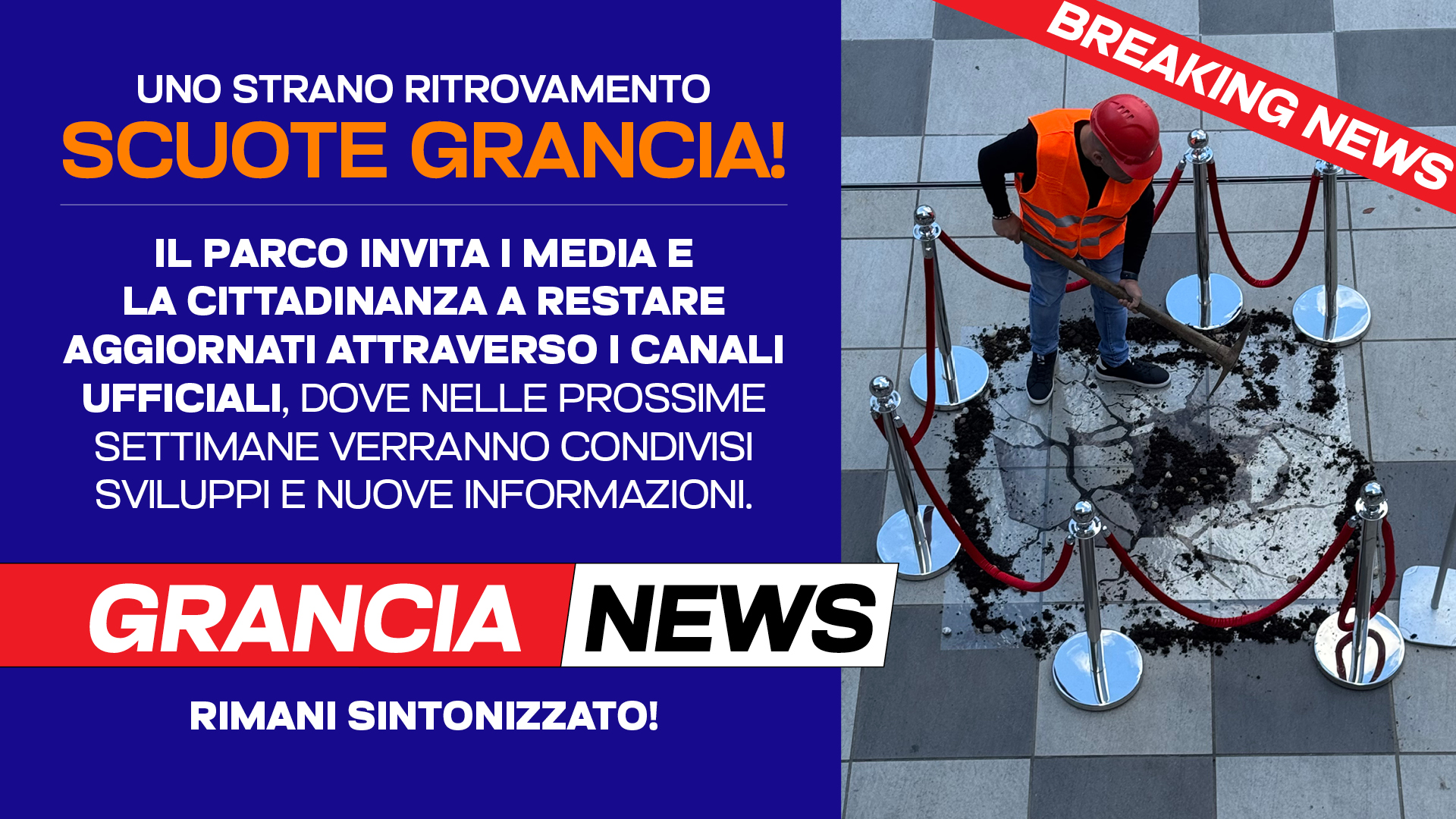 Qualcosa di strano è accaduto al Parco Commerciale Grancia. Durante un’attività di routine, è stato rinvenuto un segno insolito: un’impronta, una traccia, difficile da spiegare.
